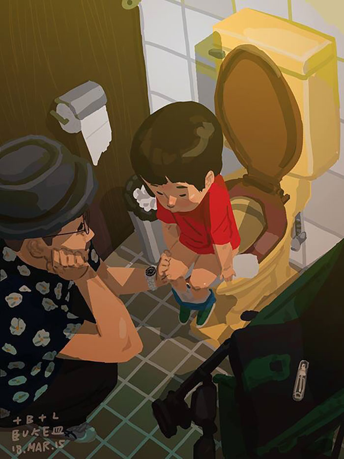 Single Dad Illustrates What It’s Like To Raise A Child, And It'll Melt Your Heart 